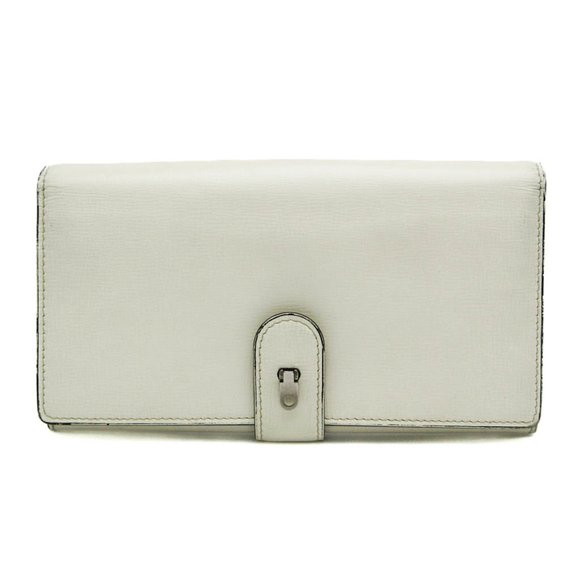VALEXTRA Accessories - Valextra Women's Leather Long Wallet (bi-fold) Cream
